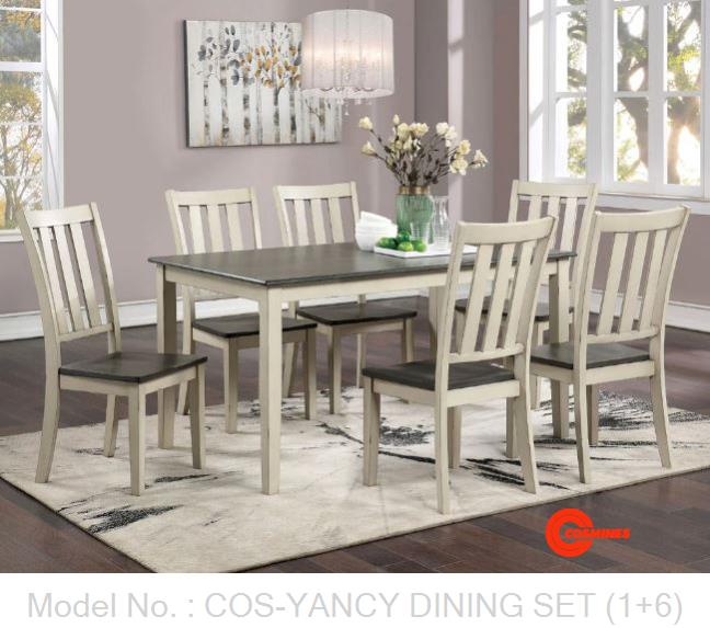 COS-YANCY DINING SET (1+6)